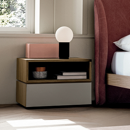 NIght Collection Symmetry Alta Open Bedside Table 